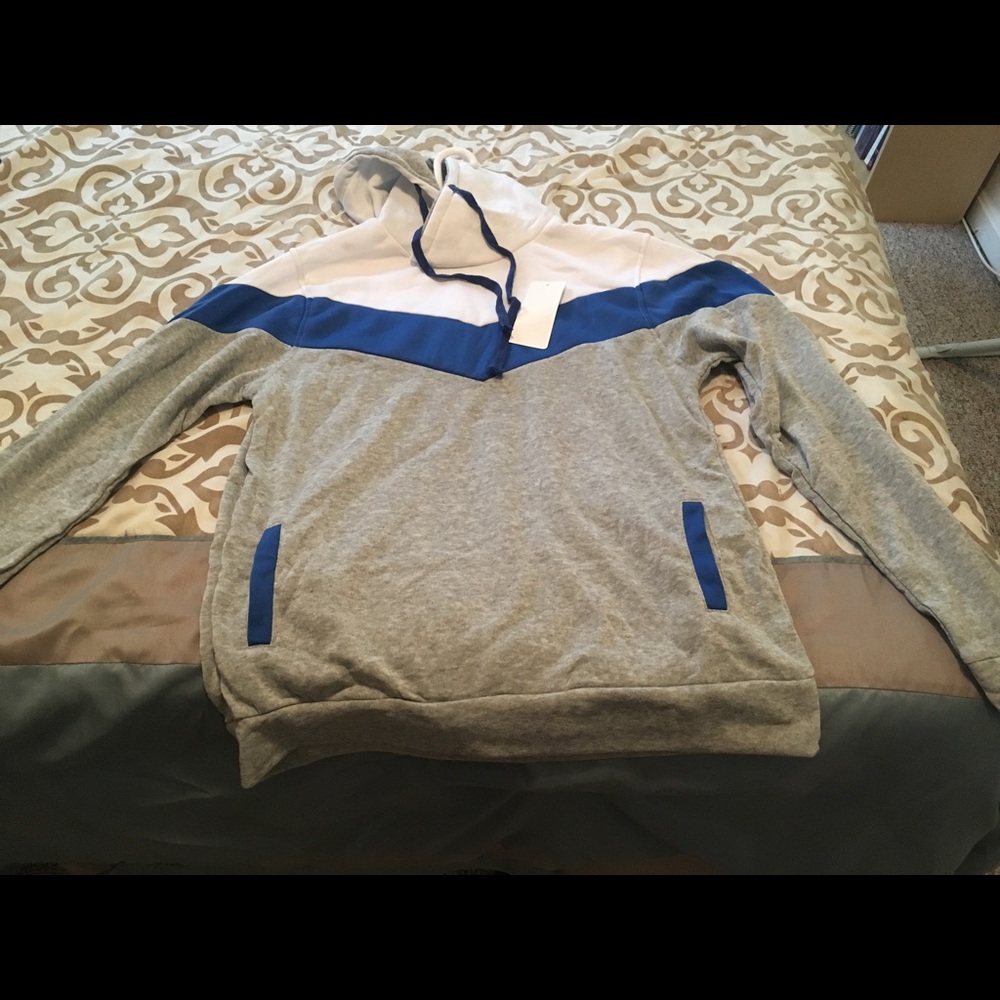 Light Grey and white hoodie